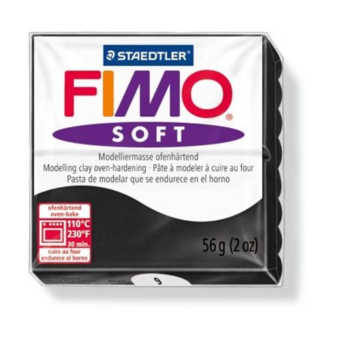 Staedtler FIMO Soft Égethető gyurma 56g - Fekete