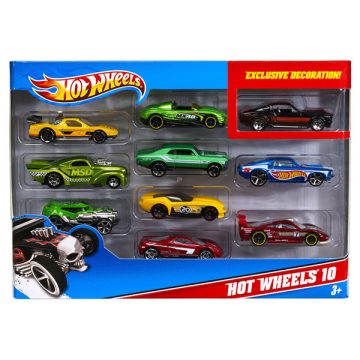 Mattel Hot Wheels 10 darabos kisautó készlet