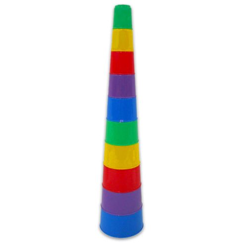 Polesie POLE-35110 Poharas toronyépítő Piramis építőjáték