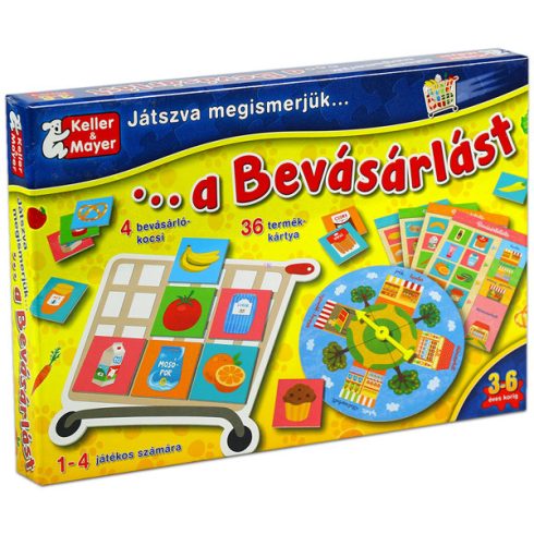 Keller & Mayer Játszva megismerjük a bevásárlást társasjáték