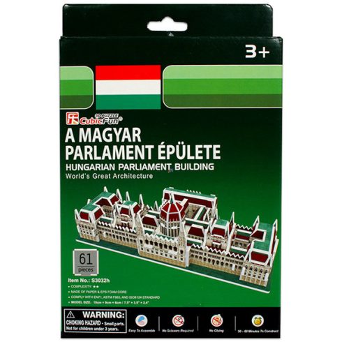Shantou A magyar Parlament épülete 3D puzzle - 61 darabos