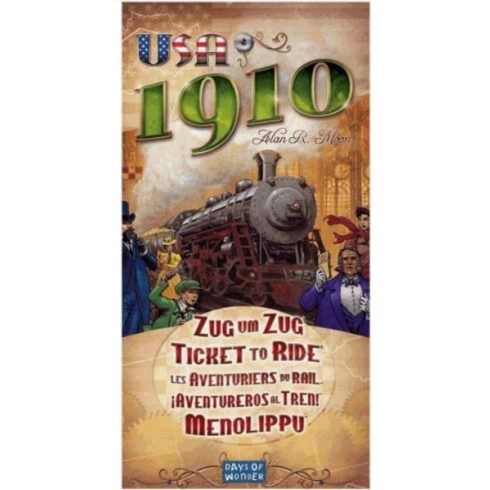 Ticket to Ride USA 1910 Stratégiai Társasjáték