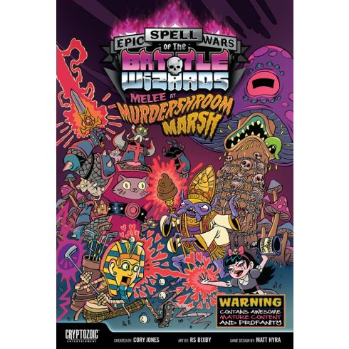 Cryptozoic Epic Spell Wars of the Battle Wizards 3: Melee at Murdershroom Marsh stratégiai társasjáték