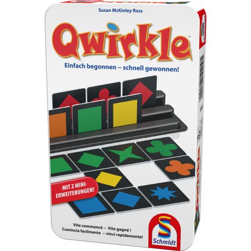 Qwirkle fémdobozos stratégiai társasjáték