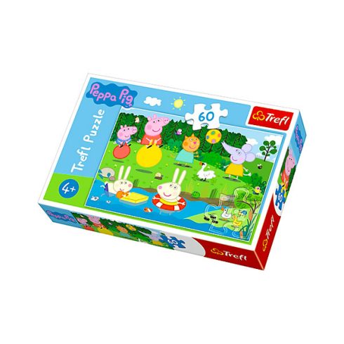 Trefl: Peppa malac Szórakozás nyáron - 60 darabos puzzle