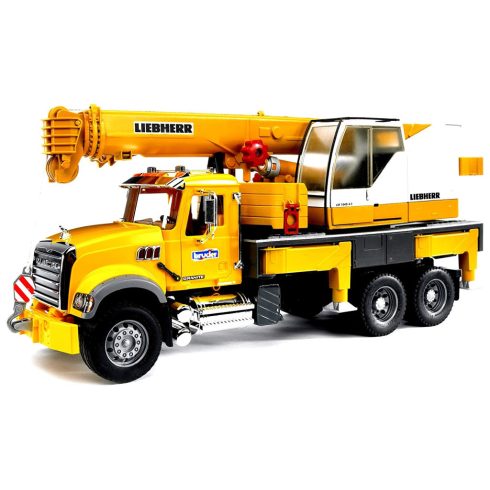 Bruder MACK Granite Liebherr daruskocsi Sárga