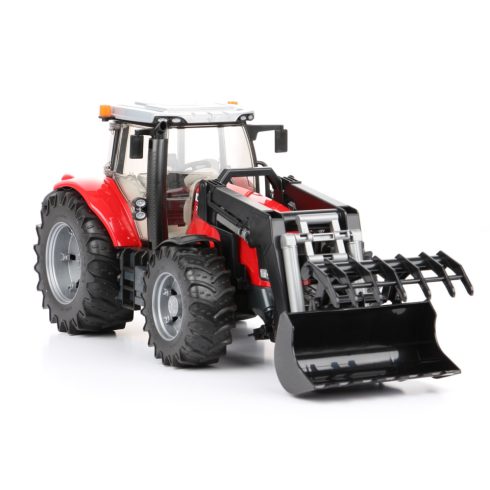 Bruder Massey Ferguson 7624 traktor homlokrakodóval (1:16)