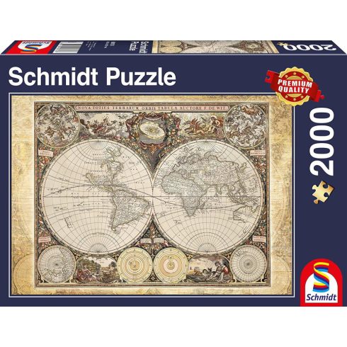 Schmidt Spiele Történelmi világtérkép - 2000 darabos puzzle