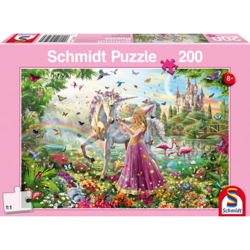 Schmidt Spiele Tündér a varázslatos erdőben - 200 darabos puzzle