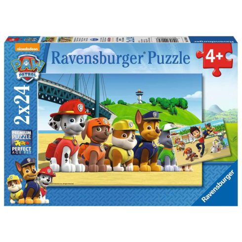 Ravensburger Puzzle Paw Patrol - Hősies kutyák - 24 darabos