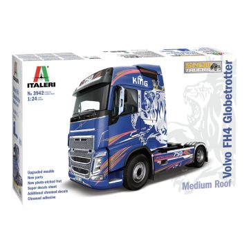   Tamiya Italeri Volvo FH4 Globetrotter XL Kamion fém modell (1:24)