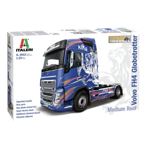 Tamiya Italeri Volvo FH4 Globetrotter XL Kamion fém modell (1:24)