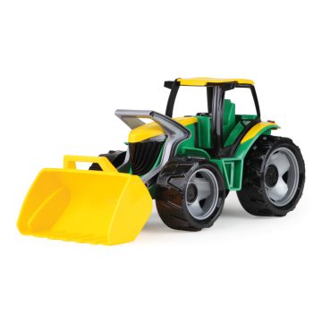 Lena: Óriás traktor homlokrakodóval zöld/sárga 62cm