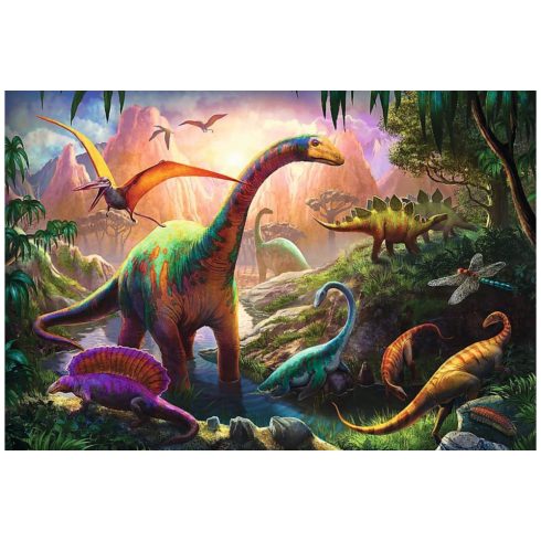 Trefl Dinoszauruszok földjén - 100 darabos puzzle