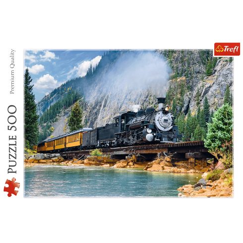 Trefl Hegyi vonat - 500 darabos puzzle