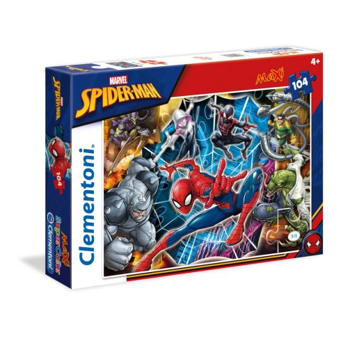 Clementoni Marvel Pókember és ellenfelei - 104 darabos maxi puzzle