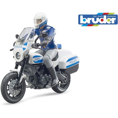 Bruder Ducati rendőrmotor figurával (1:16)