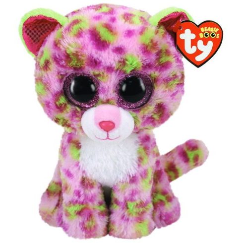 Ty Beanie Boos: Lainey leopárd plüss figura - 24 cm