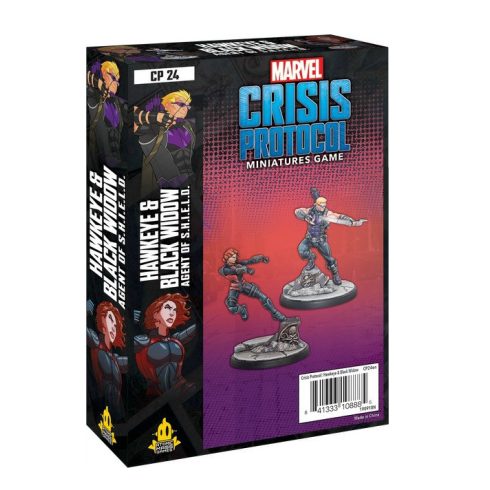 Marvel: Crisis Protocol - Hawkeye & Black Widow figurák