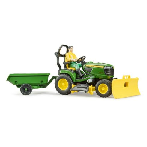 Bruder John Deere Fűnyírós traktor - Zöld/sárga