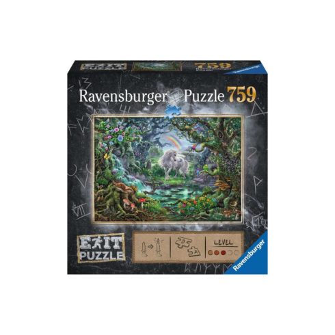 Ravensburger: Unikornis erdő - 759 darabos Exit puzzle