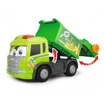   Dickie Toys Happy Scania szemetes autó fény és hang effektekkel - 25cm