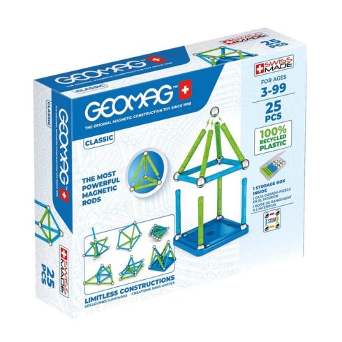 Geomag: Green Line 25 darabos mágneses építőjáték