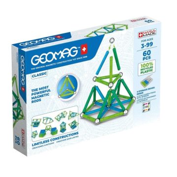   Geomag: Classic Green Line mágneses építőjáték 60 darabos készlet