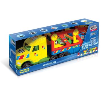   Wader: Magic Truck Basic autószállító színes kamion - 79 cm