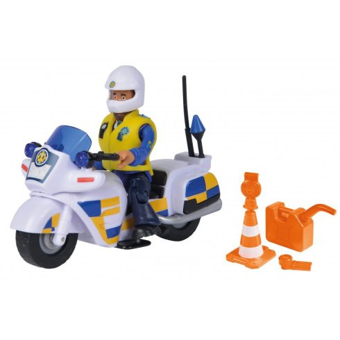 Dickie Toys Rendőrségi motor Malcolm figurával