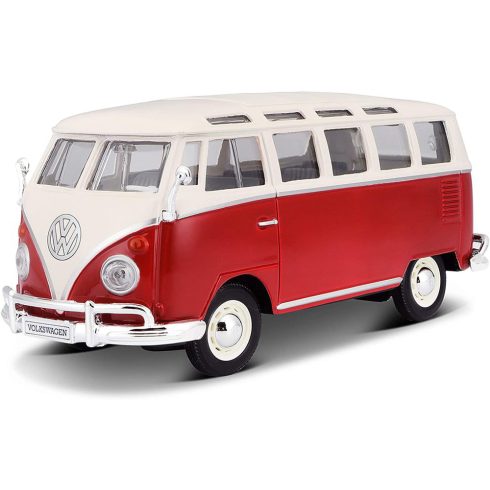 Maisto VW Bus Samba busz fém modell (1:25)