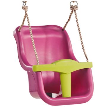 DeLux biztonsági bébihinta Lila/Lime