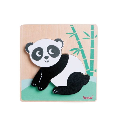 iWood Panda maci 3 darabos Baba fa puzzle