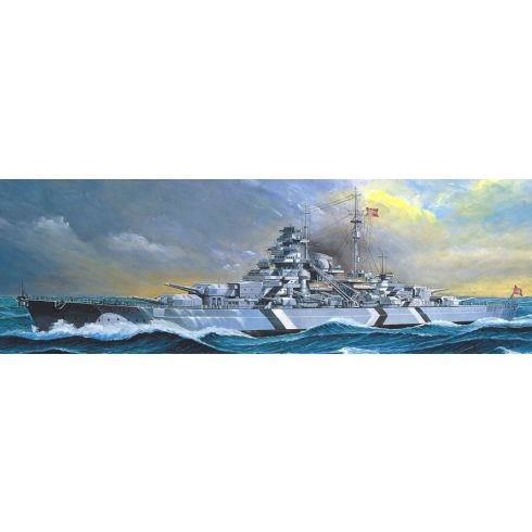 Academy Tirpitz csatahajó műanyag modell (1:1800)