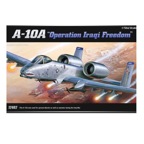 Academy A-10A aircraft Operation Iraqi Freedom támadó repülőgép műanyag modell (1:72)