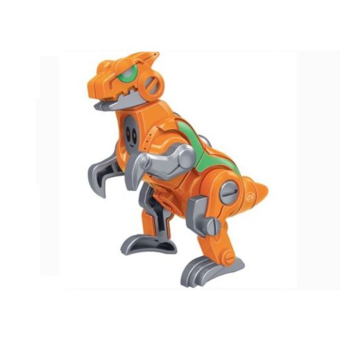 Dínómorfer Raptor figura - Narancssárga