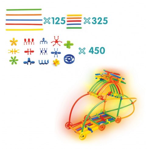 Askato Ragyogó Szálak 900 darabos építőjáték készlet