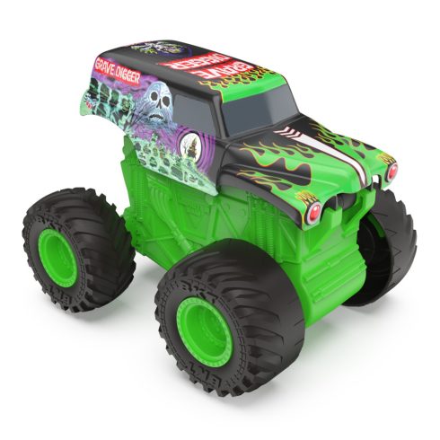 Spin Master Monster Jam Click & Flip Grave Digger hátrahúzhatós autó - Zöld