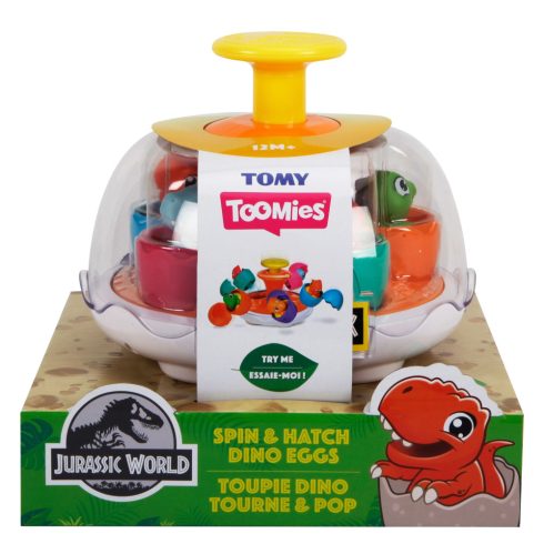 Tomy E73252 Jurassic World pörgő dínó tojások gyerekeknek szánt játék