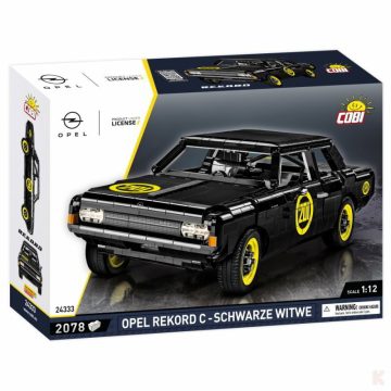   Cobi Opel Rekord C Schwarze Witwe autó 2078 darabos építőjáték 1:12