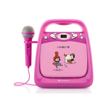   Gogen MAXI KARAOKEP Bluetooth CD lejátszó mikrofonnal - Rózsaszín