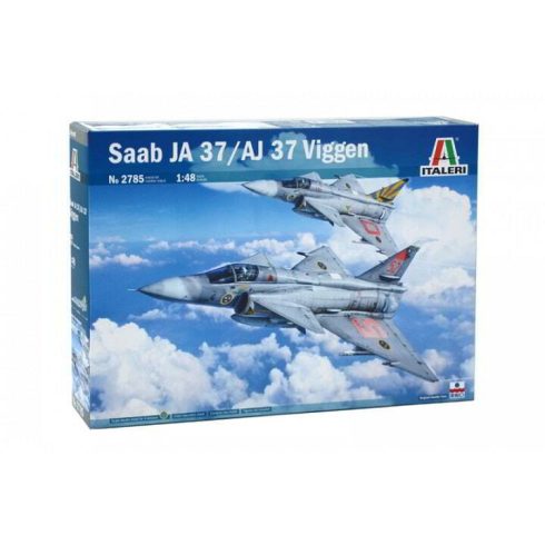 Italeri SAAB JA 37 Jaktviggen vadászrepülőgép műanyag modell (1:48)