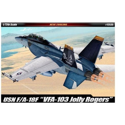 Academy F/A-18F USN VF-103 Jolly Rogers repülőgép műanyag modell (1:72)