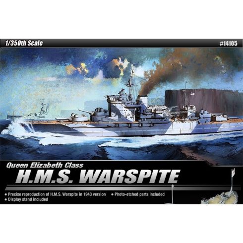 Academy H.M.S. Warspite csatahajó műanyag modell (1:1350)