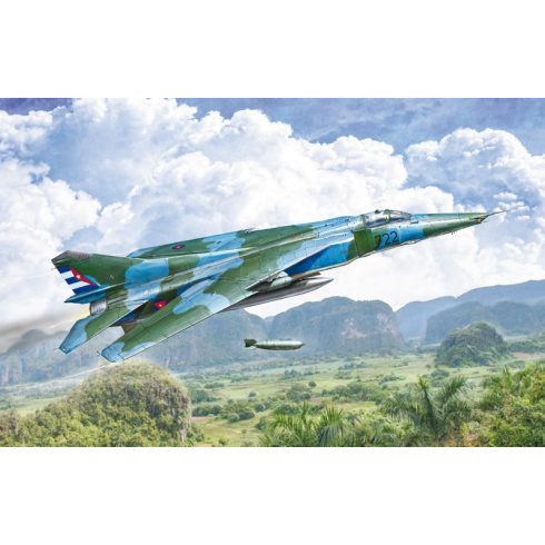 Italeri MiG-27/MiG-23BN Flogger vadászrepülőgép műanyag modell (1:48)