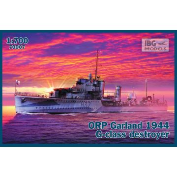   IBG ORP Garland 1944 G-class destroyer hajó műanyag modell (1:1700)