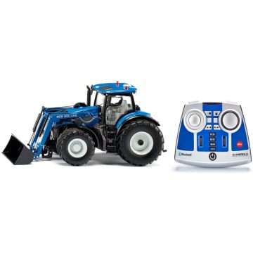   Siku New Holland T7.315 távirányítós traktor markolóval (1:32) - Kék