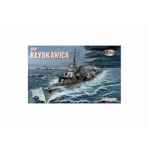 Mirage Hobby ORP Błyskawica wz.44 hajó műanyag modell (1:400)