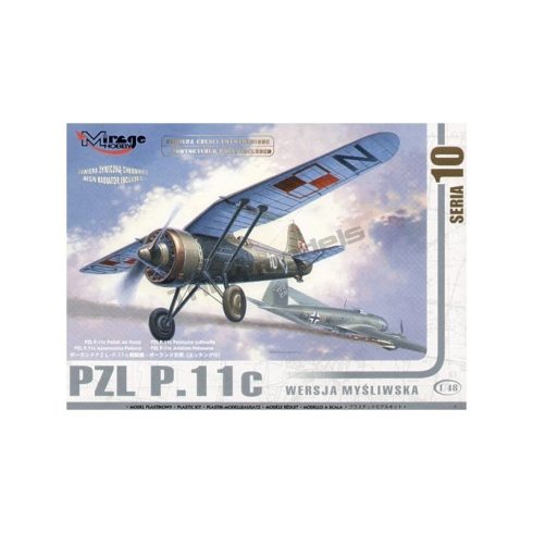 Mirage Hobby PZL P-11c vadászrepülőgép műanyag modell (1:48)