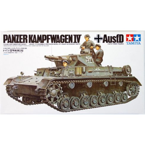 Tamiya German Pzkpw IV AusfD tank műanyag összeépíthető makett (1:35)